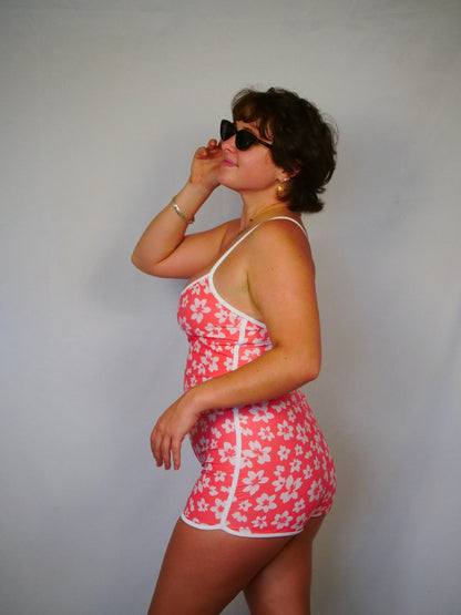 KALIA SURF SUIT- PINK RETRO FLOWER